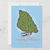 Carte de l'île Mackinac Michigan (Dos)