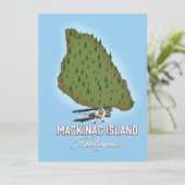 Carte de l'île Mackinac Michigan (Debout devant)