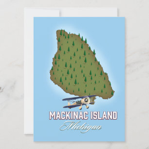 Carte de l'île Mackinac Michigan