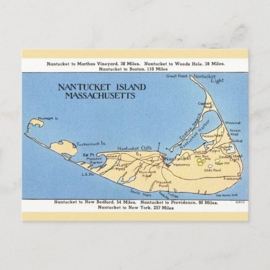 Carte de l'île Nantucket (Devant)