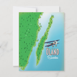 Carte de l'île Öland Suède