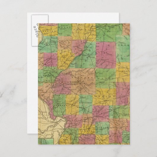 Carte de l'Illinois (Devant / Derrière)