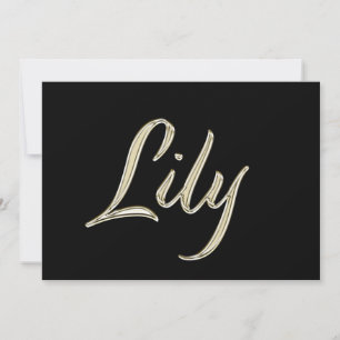 Carte de Lily White Gold