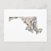 Carte de l'image Vintage du Maryland Antique State (Devant)