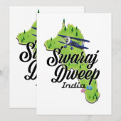 Carte de l'Inde de Swaraj Dweep (Devant / Derrière)