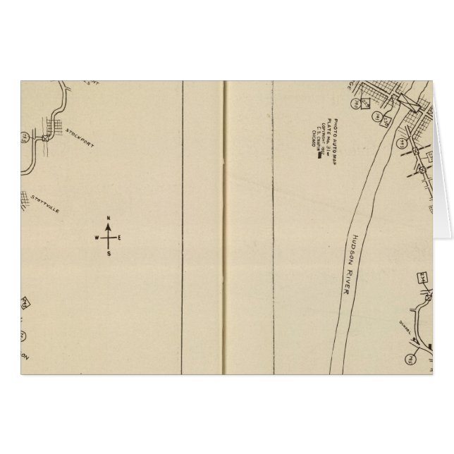 Carte de l'index Columbia County Rensselaer County (Devant horizontal)