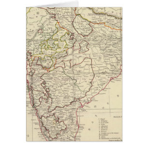 Carte de l'index India XII