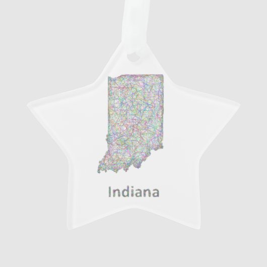 Carte de l'Indiana (dos)
