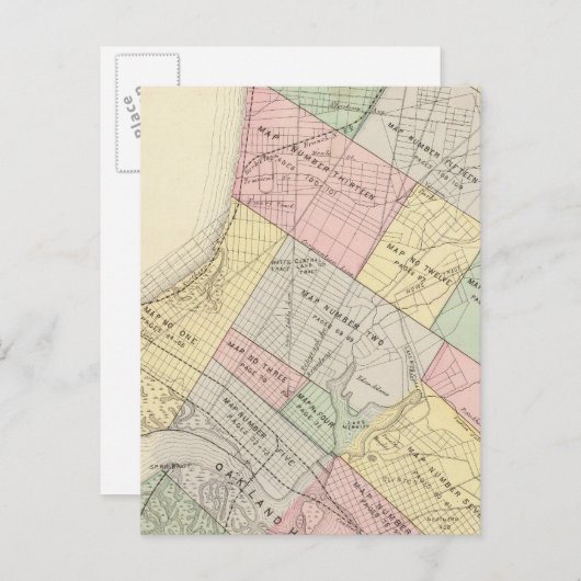 Carte de l'indice Oakland (Devant / Derrière)