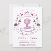 Carte de l'invitation de la première de sainte (Devant)