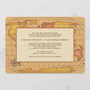 Carte de l'invitation mondiale