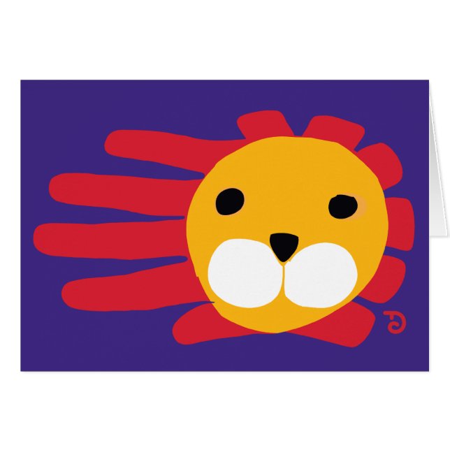 Carte de lion (Devant horizontal)