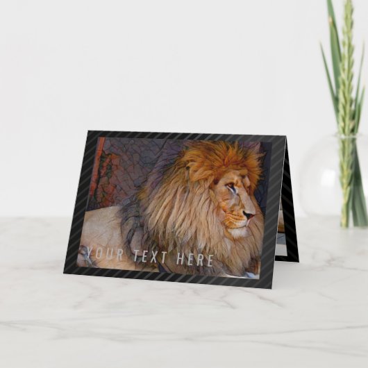 Carte de lion [animal] (Devant)