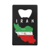Carte de l'Iran avec drapeau et emblème (Dos)