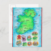 Carte de l'Irlande (Devant / Derrière)