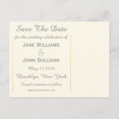 Carte de l'Irlande 1862 Mariage Save The Date (Dos)