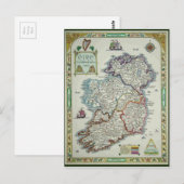 Carte de l'Irlande - Carte Historique Irlandaise E (Devant / Derrière)