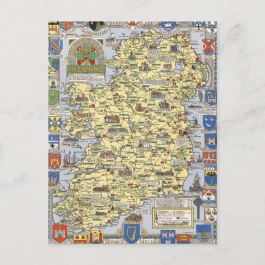 Carte de l'Irlande historique (Devant)