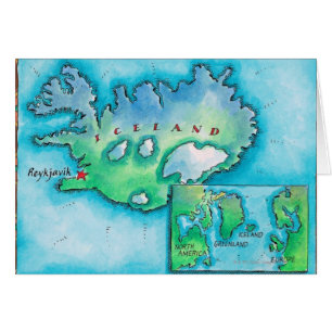 Carte de l'Islande