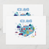 carte de l'Islande (Devant / Derrière)
