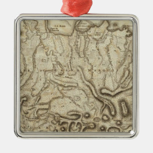 Carte de l'Isle de la Grenade Metalen Ornament