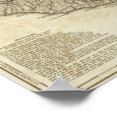 Carte de l'Isle de la Grenade Poster (Hoek)