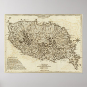 Carte de l'Isle de la Grenade Poster