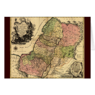 Carte de l'Israël antique avec les 12 tribus