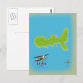 Carte de l'Italie Elba poster voyage (Devant / Derrière)