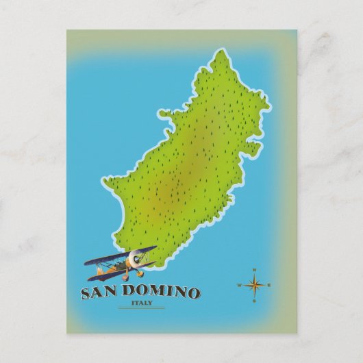 Carte de l'Italie Elba poster voyage (Devant)