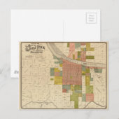 Carte de Little Rock et Argenta, Arkansas (1888) (Devant / Derrière)