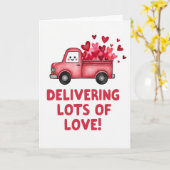Carte de livraison pour la Saint-Valentin (Fleur jaune)