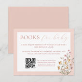 Carte de livre Baby shower Baby in Bloom (Devant / Derrière)