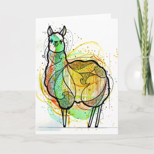 Carte de Llama Greetings (Devant)