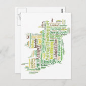 Carte de l'lang irlandais (Devant / Derrière)