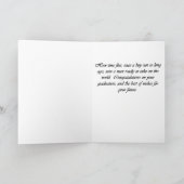 Carte de l'obtention du diplôme des hommes (Intérieur)