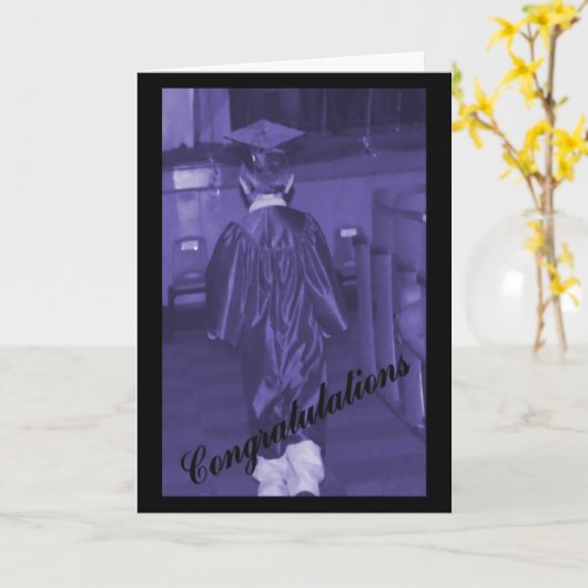 Carte de l'obtention du diplôme des hommes (Fleur jaune)