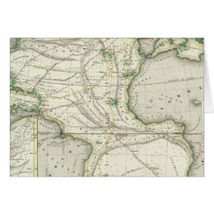 Carte de l'océan Atlantique