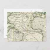 Carte de l'océan Atlantique (Devant / Derrière)