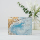 Carte de l'océan Atlantique Nord (Debout devant)