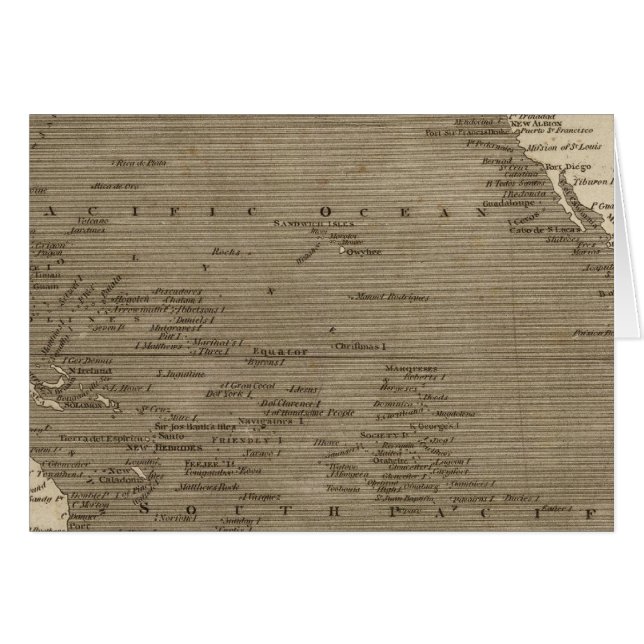 Carte de l'océan Pacifique par Arrowsmith (Devant horizontal)