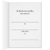 Carte de l'offrande de la messe catholique de la V (Intérieur (Droit))