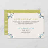 Carte de logement Mandala - Turquoise (Devant / Derrière)