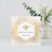 carte de logo de bijoux hexagone (Debout devant)