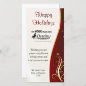 Carte de logo de la société Happy Holidays (Devant / Derrière)