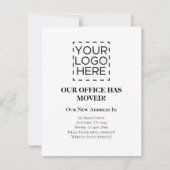 Carte de logo de l'entreprise Faire-part (Devant)