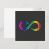carte de logo Infinity Neurodiversité  (Devant / Derrière)