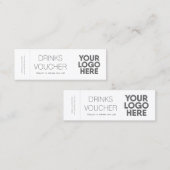 Carte de logo personnalisée pour l'entreprise (Devant / Derrière)