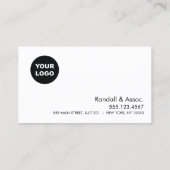 Carte de logo Rappel de rendez-vous (Dos)