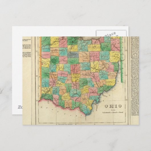 Carte De L'Ohio (Devant / Derrière)